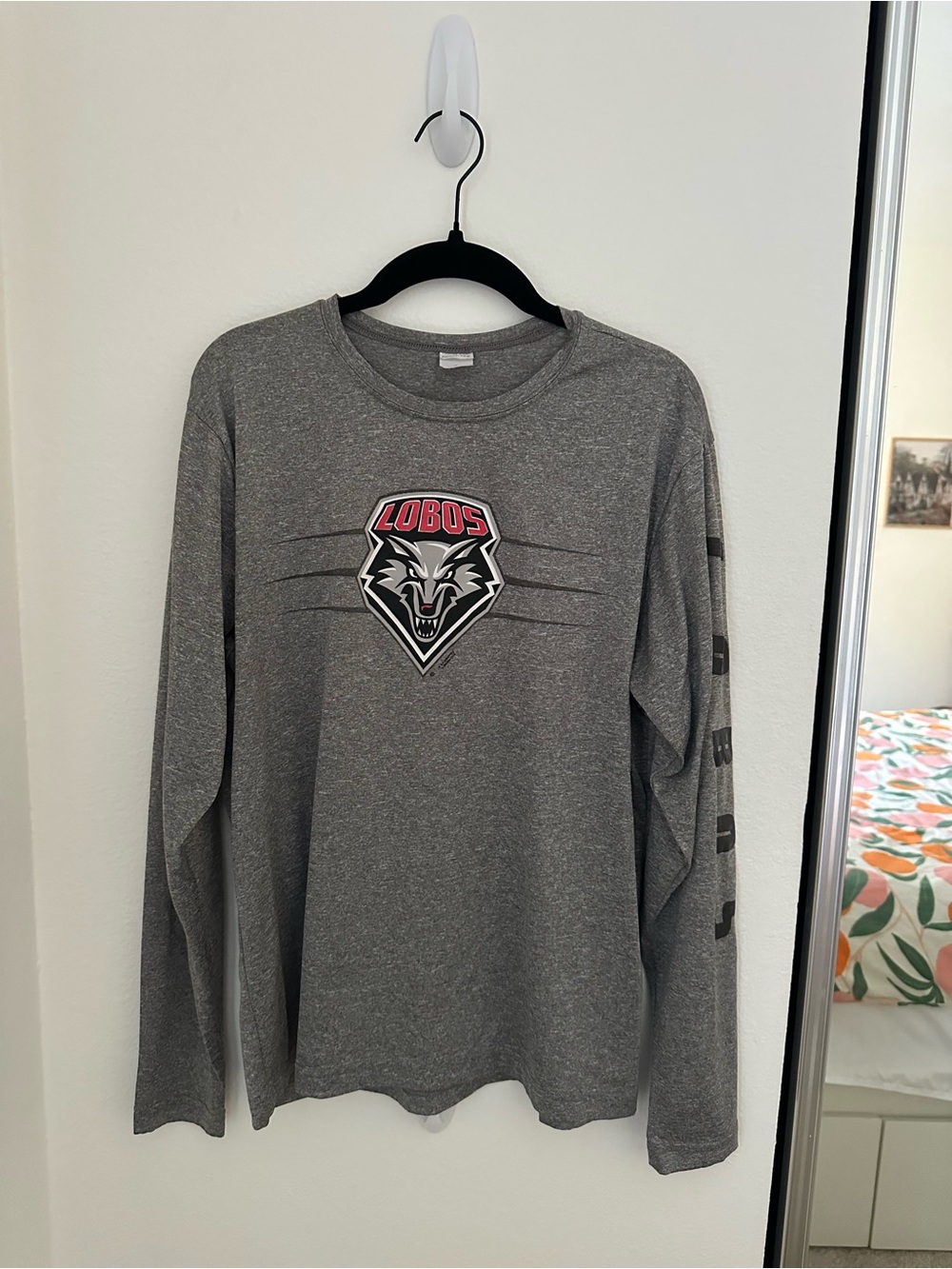 New Mexico Lobos Football Long Sleeve Performance Shirt